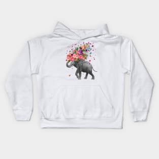 Elephant splash Kids Hoodie